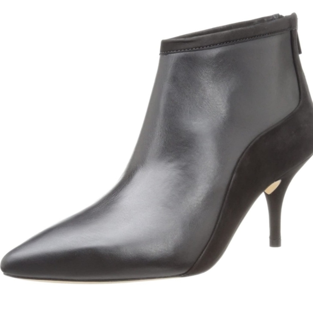 Loeffler Randall Reese Black Suede /Leather Ankle Boot Size 8